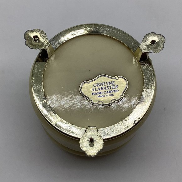 Alabaster Hand Carved Trinket Box's, Made in Italy - Picture 6 of 12